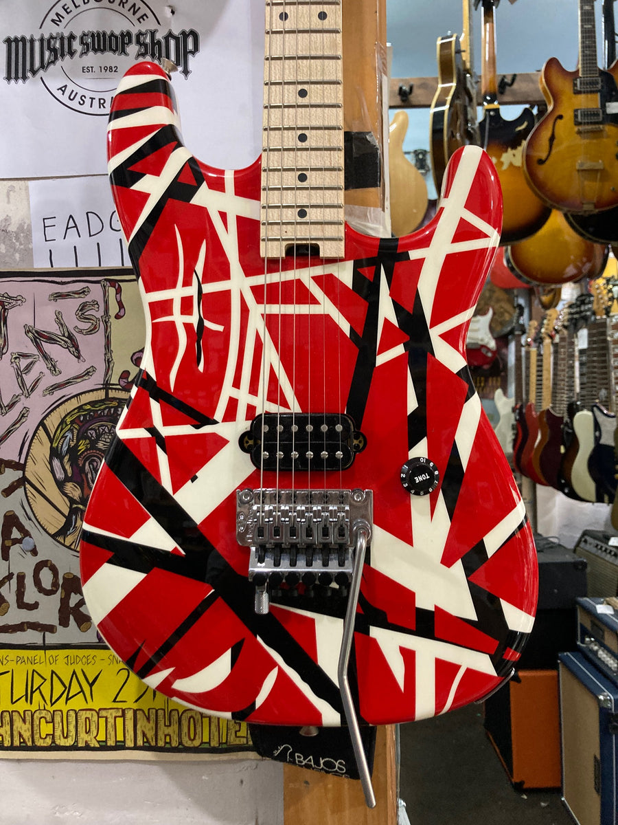 EVH - Striped Series - Red with Black Stripes – musicswopshop