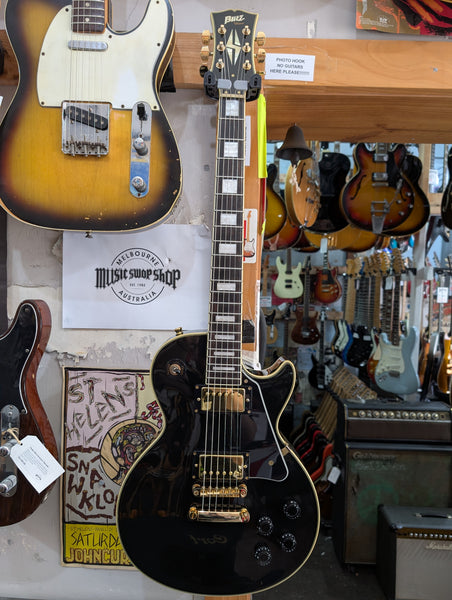 Blitz by Aria Pro - BLP-CST BK Les Paul Custom – musicswopshop